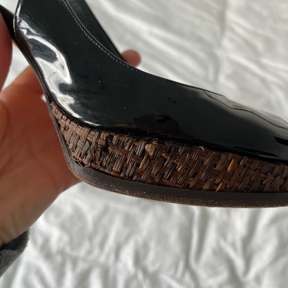 Stuart Weitzman Black/Brown Heels - Picture 6 of 7